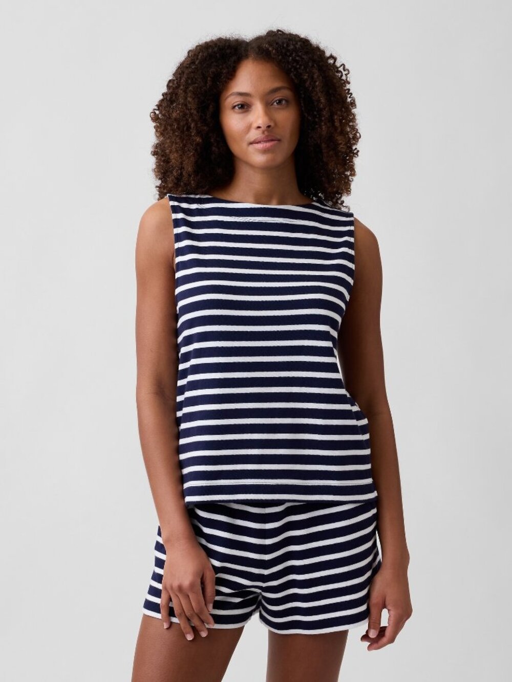 Gap Women's XL Navy/White Striped Boatneck Top NWT 60% off Retail